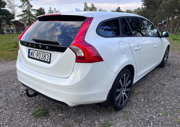 Volvo V60 cena 40900 przebieg: 253000, rok produkcji 2013 z Warszawa małe 781